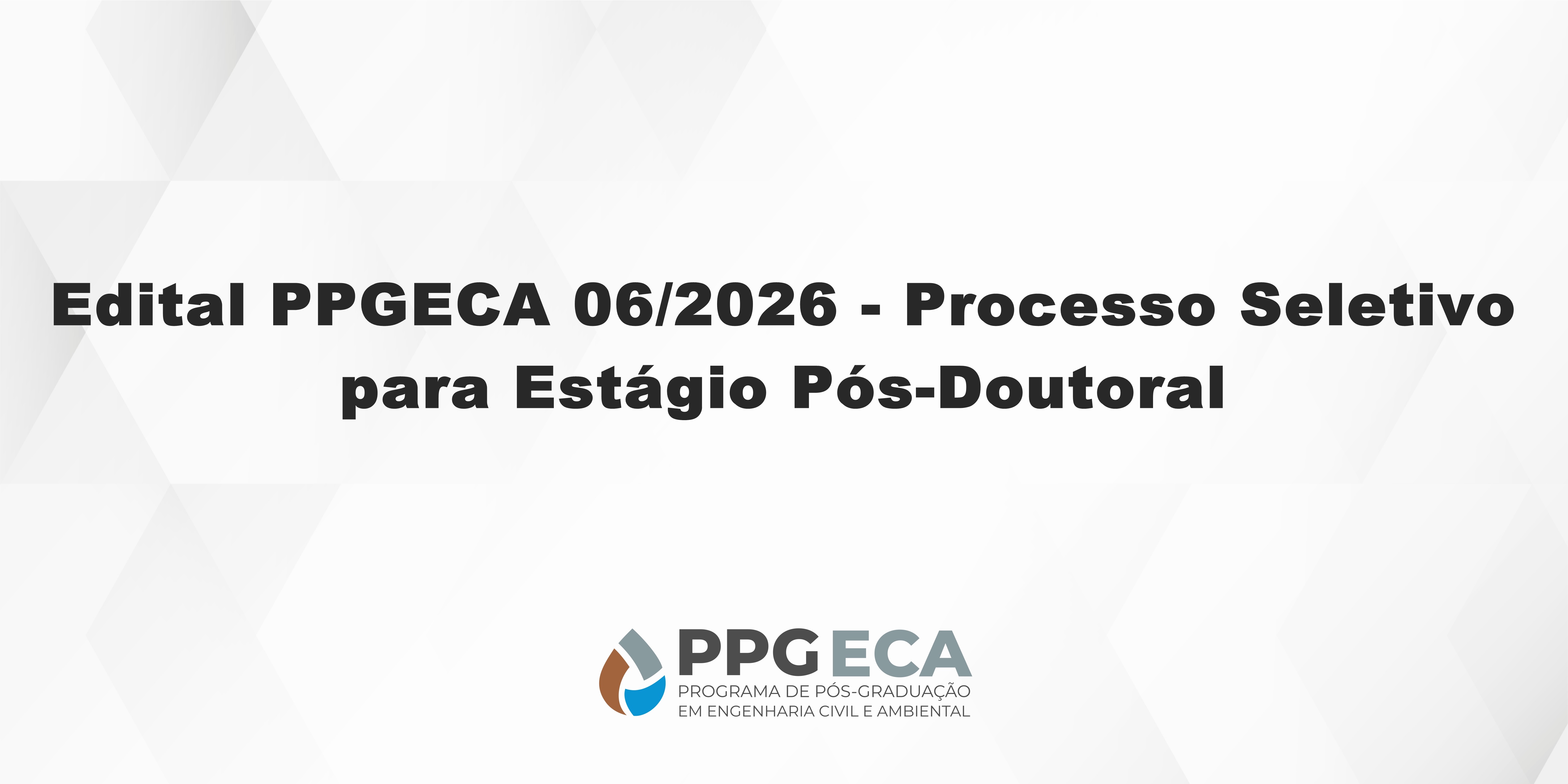 Processo Seletivo para Estágio Pós-Doutoral