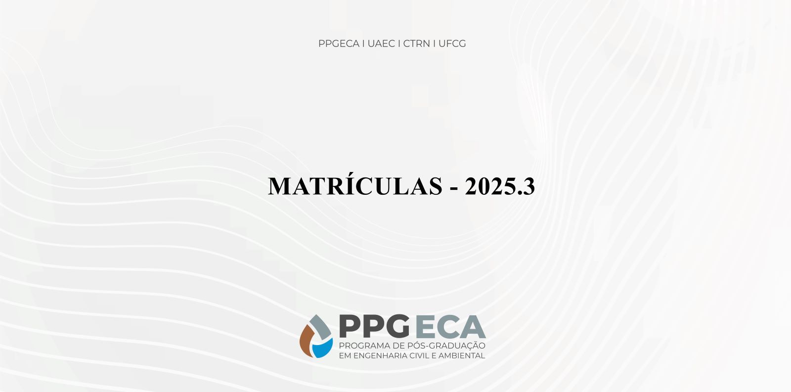 Matrícula Período 2025.3