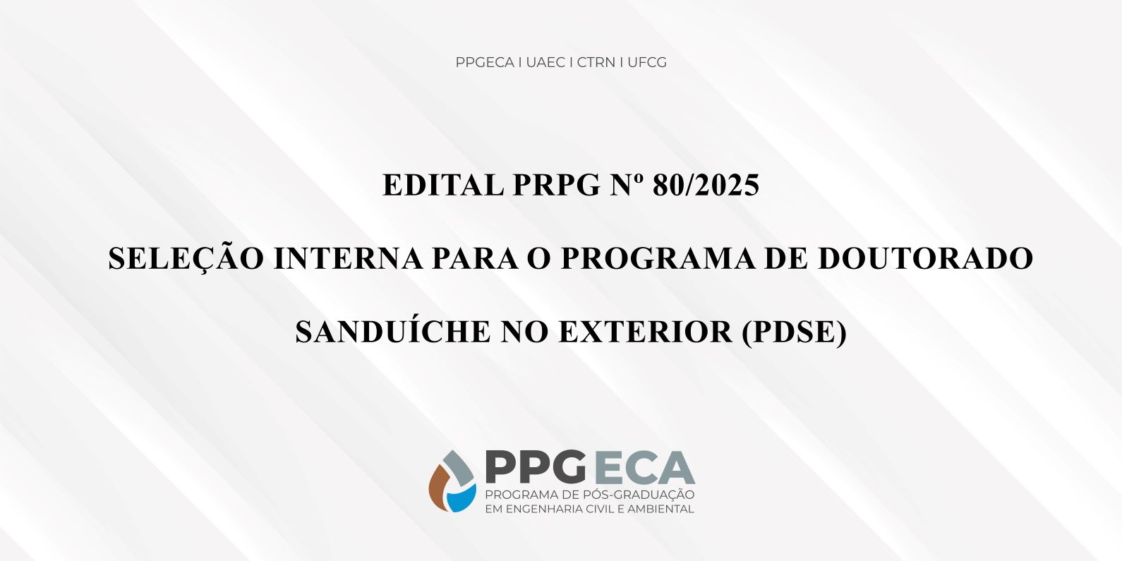 PRPG abre seleção Interna para Doutorado Sanduíche no Exterior