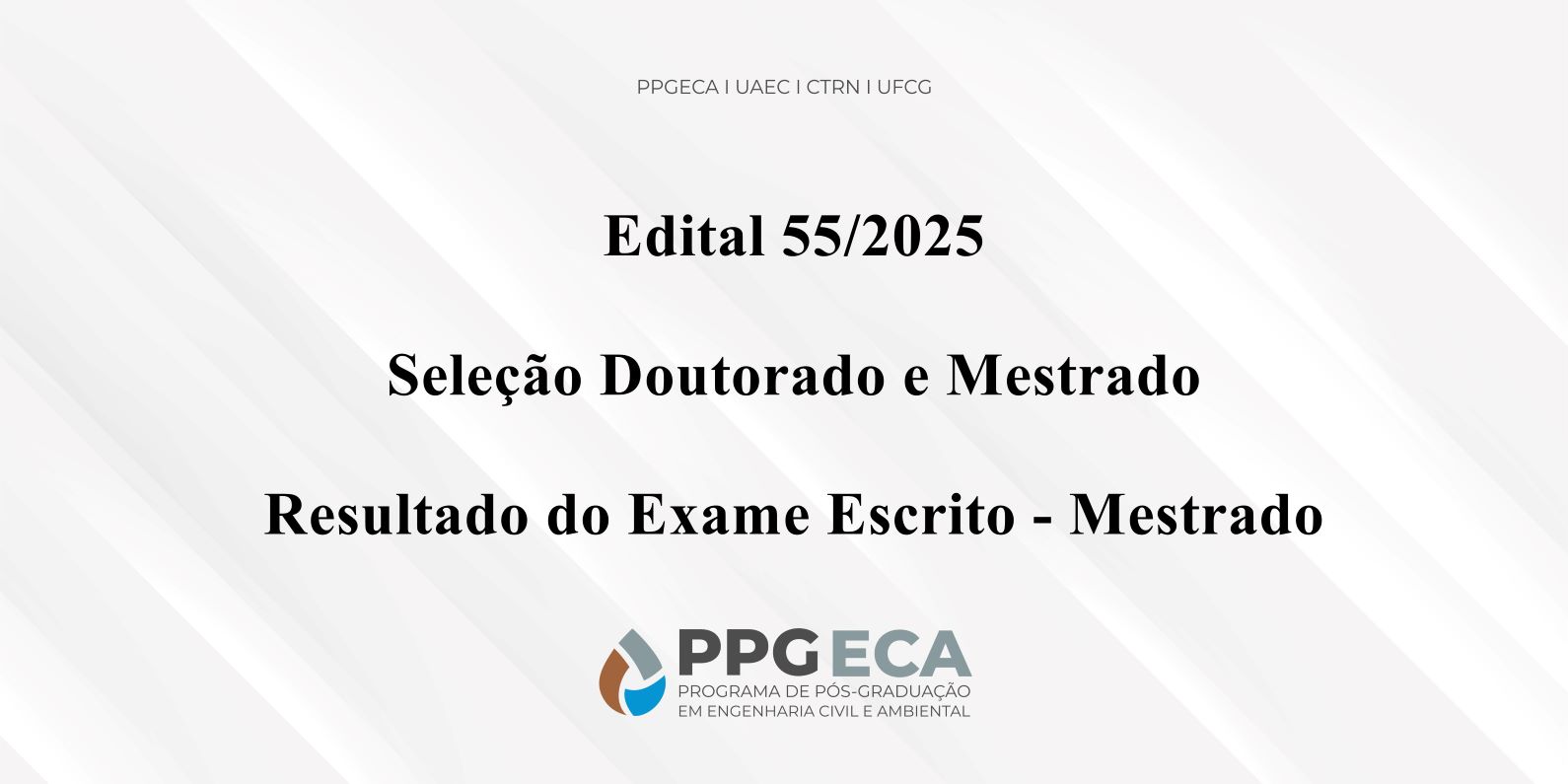 Resultado do Exame Escrito - Mestrado