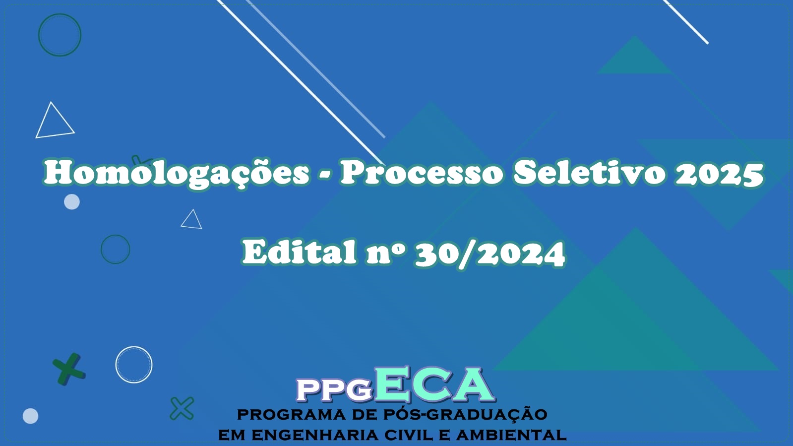 Homologação das inscrições - Edital 30/2024